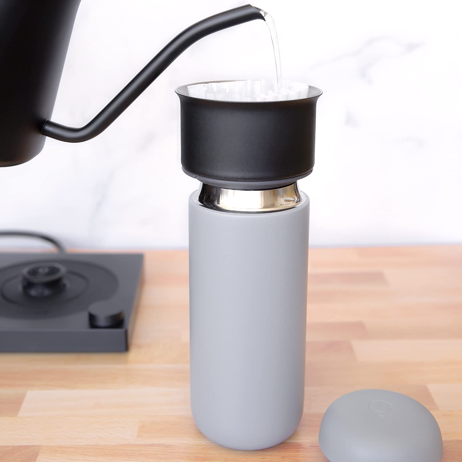 Fellow Carter Move mug with ceramic interior preserves pure taste on the go.