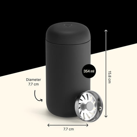 Fellow Carter Move mug interior features ceramic coating for pure flavor