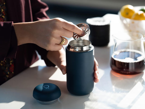 Fellow Carter Move Mug 12 oz capacity ideal for daily coffee