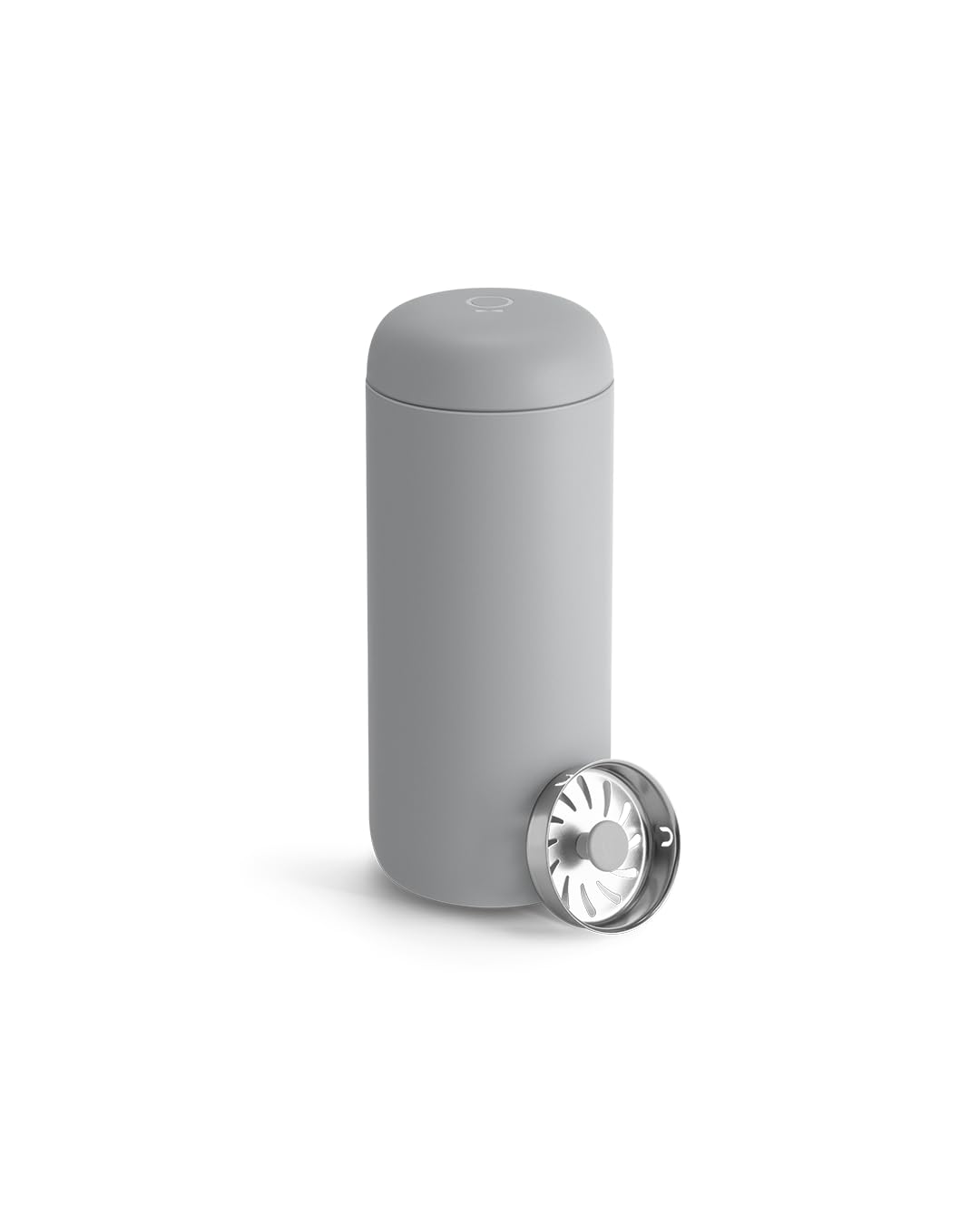 Fellow Carter Move mug with splash guard for on-the-go coffee without spills.