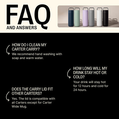 Fellow Carter Move mug splash guard helps prevent spills during travel