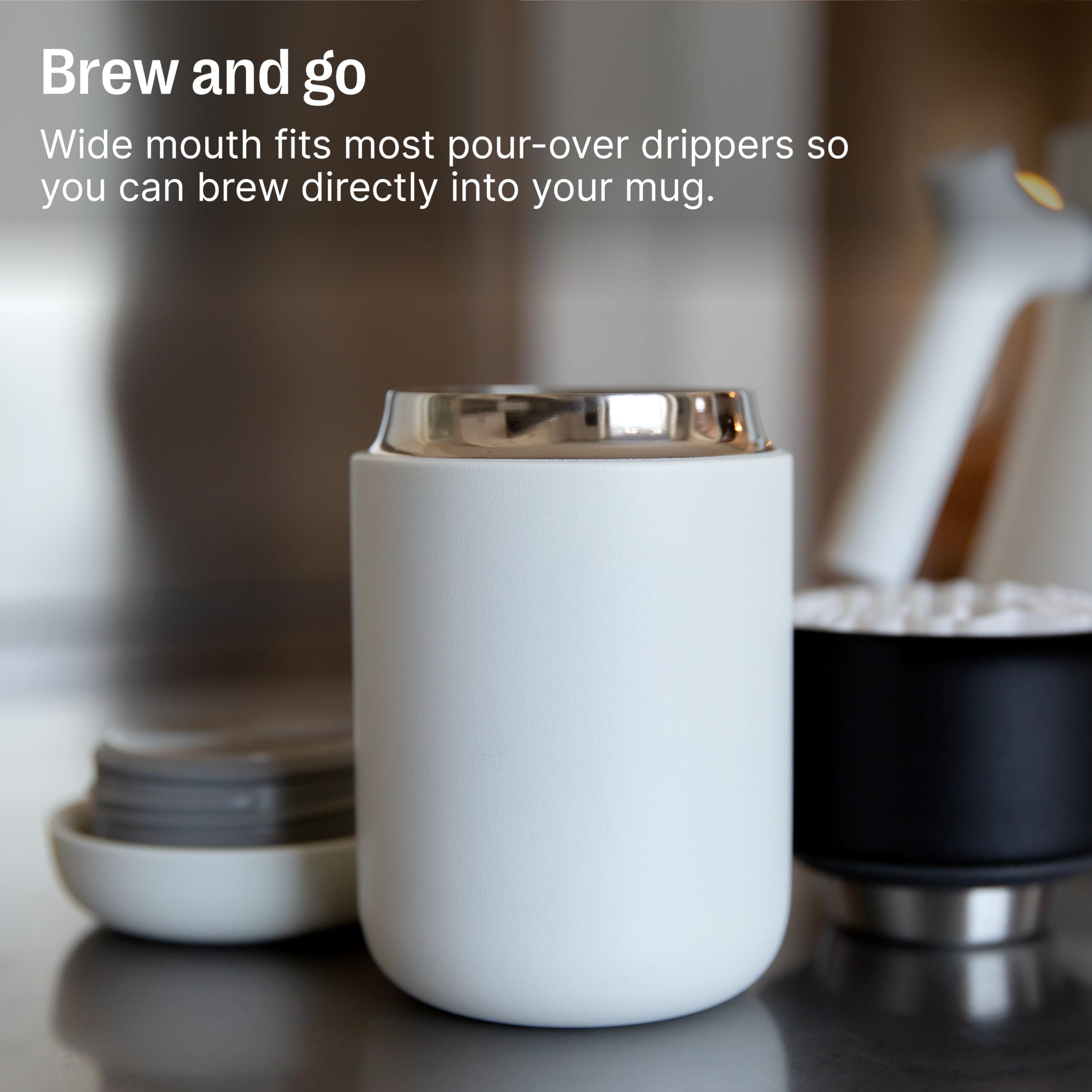 Fellow Carter mug is dishwasher safe for easy cleanup after busy days.