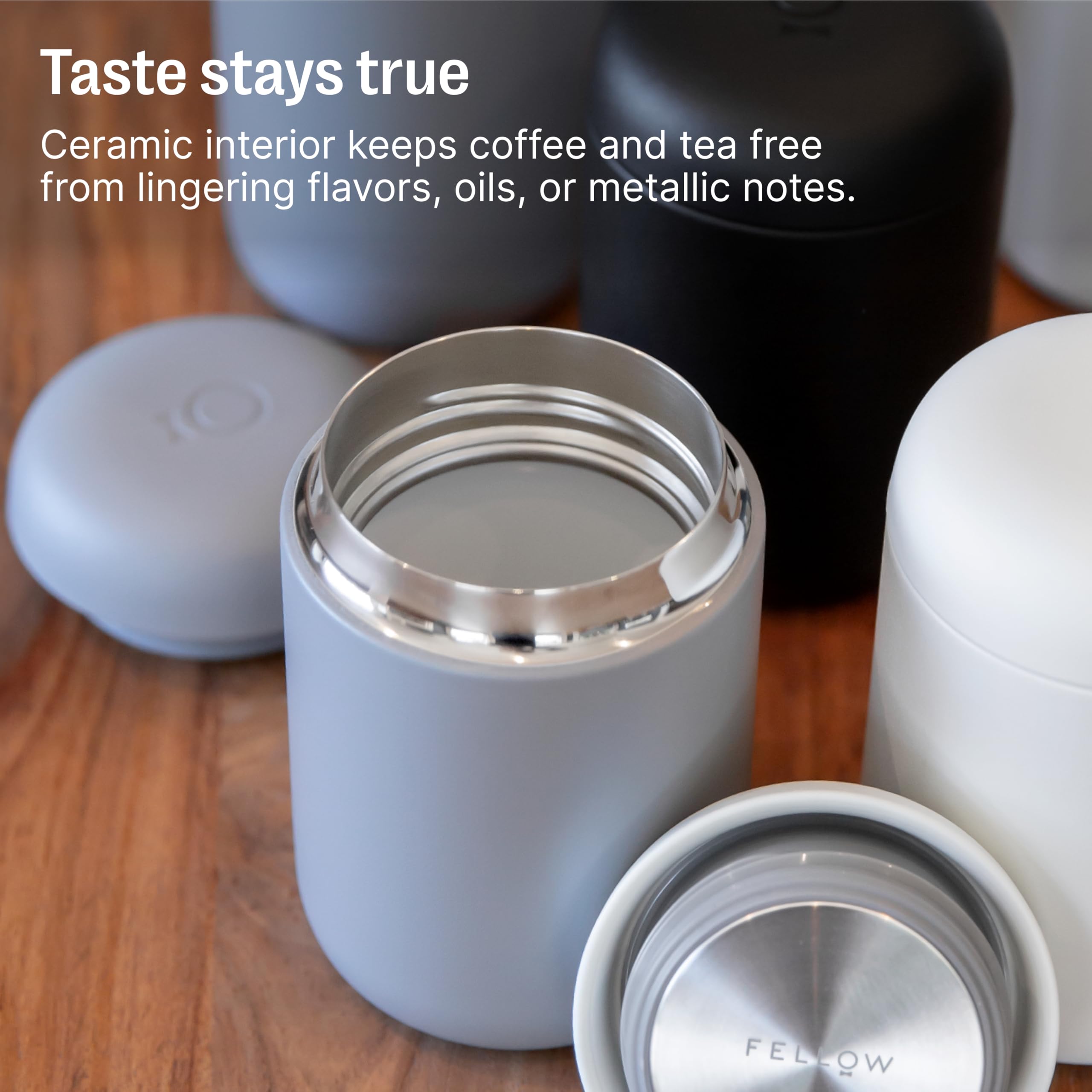 Fellow Carter matte white finish offers a sleek professional look.