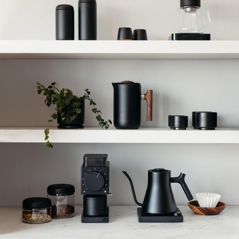 Fellow Gen 2 Ode California design on a compact countertop.