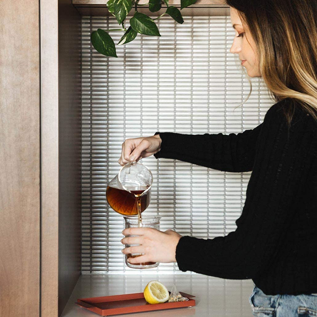Fellow Mighty Small Glass Carafe paired with a Stagg dripper for ratio control.