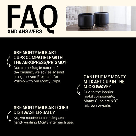 Fellow Monty cup features copper base detail for refined coffee moments.