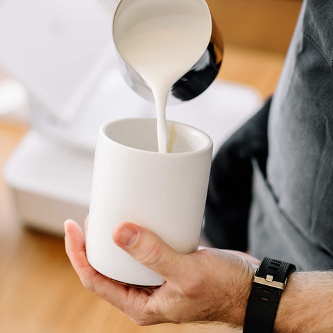 Fellow Monty cup shown as dishwasher-safe for easy cleanup.
