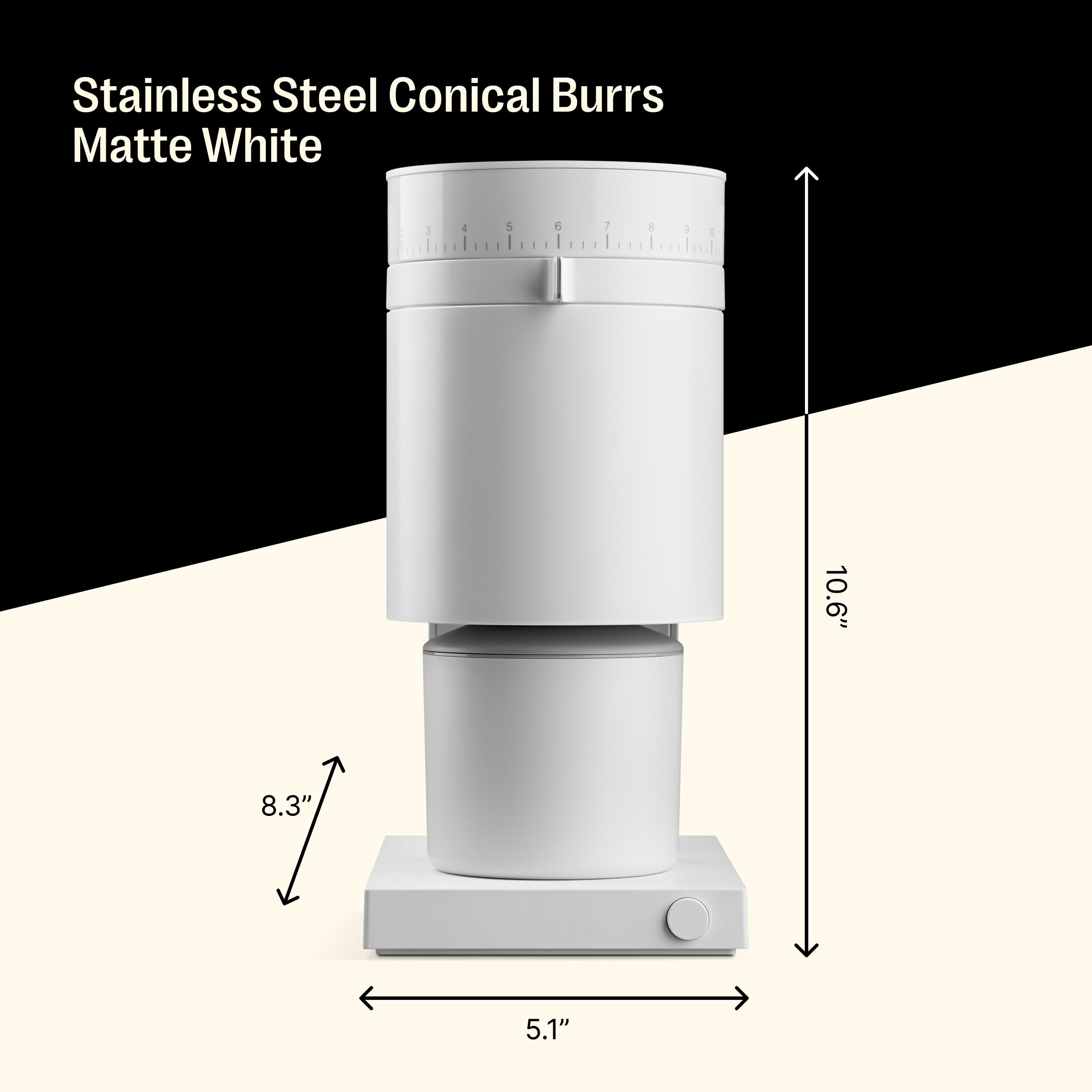 Fellow Opus cold brew grind for smooth, slow extraction.