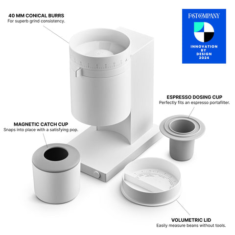 Fellow Opus drip grind delivers balanced morning coffee.