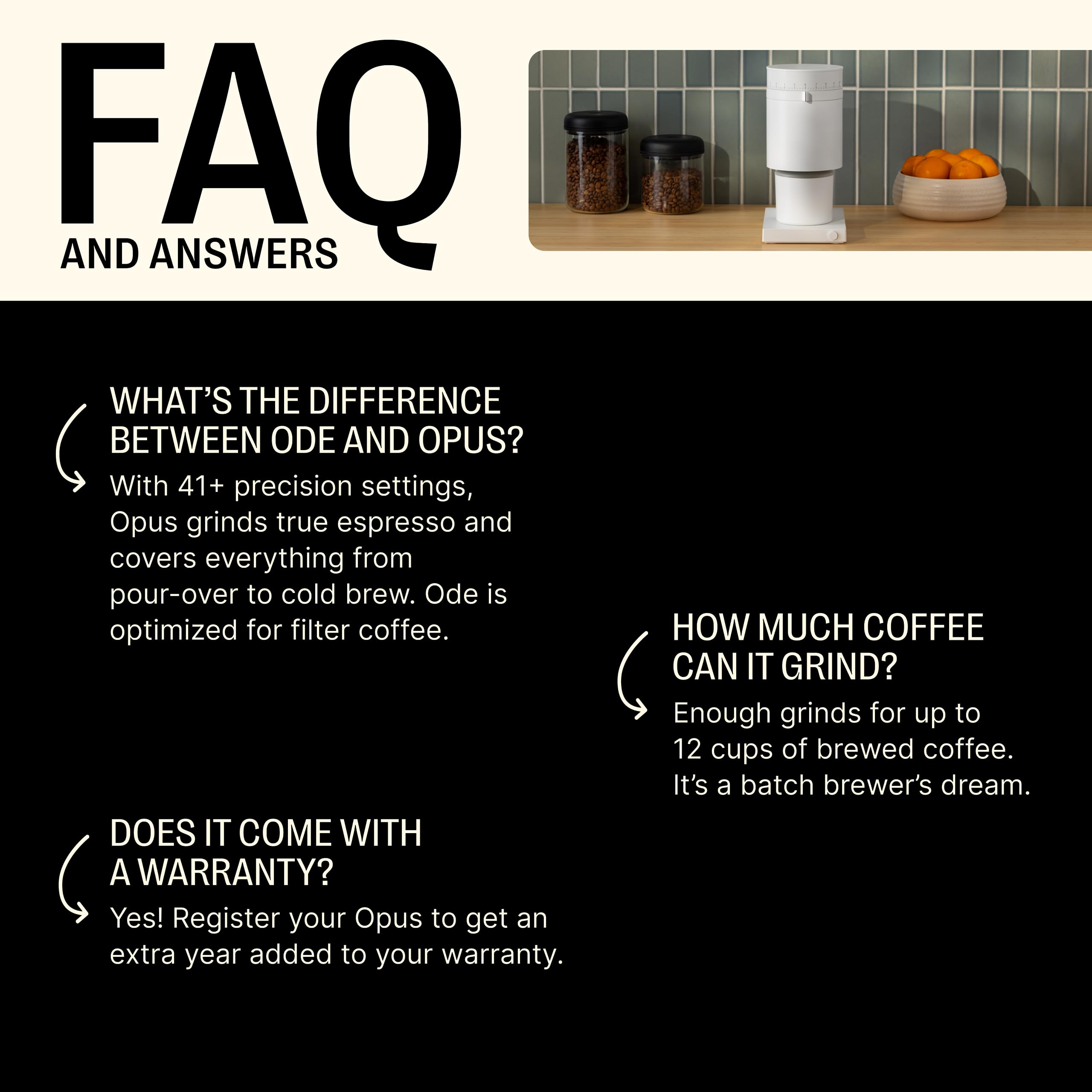 Fellow Opus French press grind for a rich, full-bodied brew.