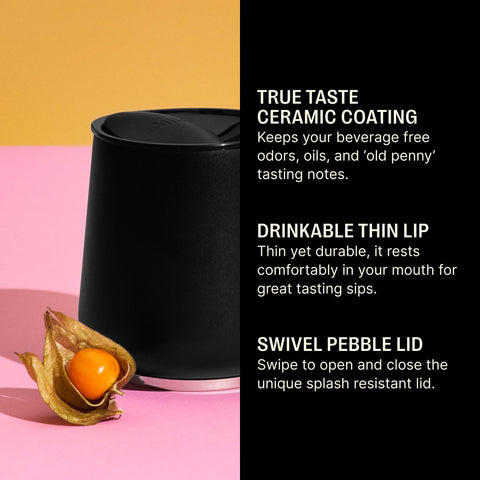 Fellow Ruby matte black finish offers durable warmth and a refined look.
