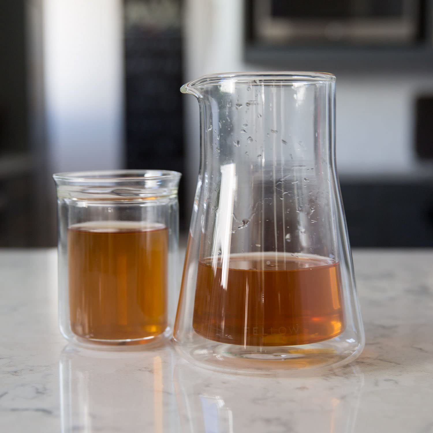 Fellow Stagg clear carafe ideal for tea and cold brew with visual clarity