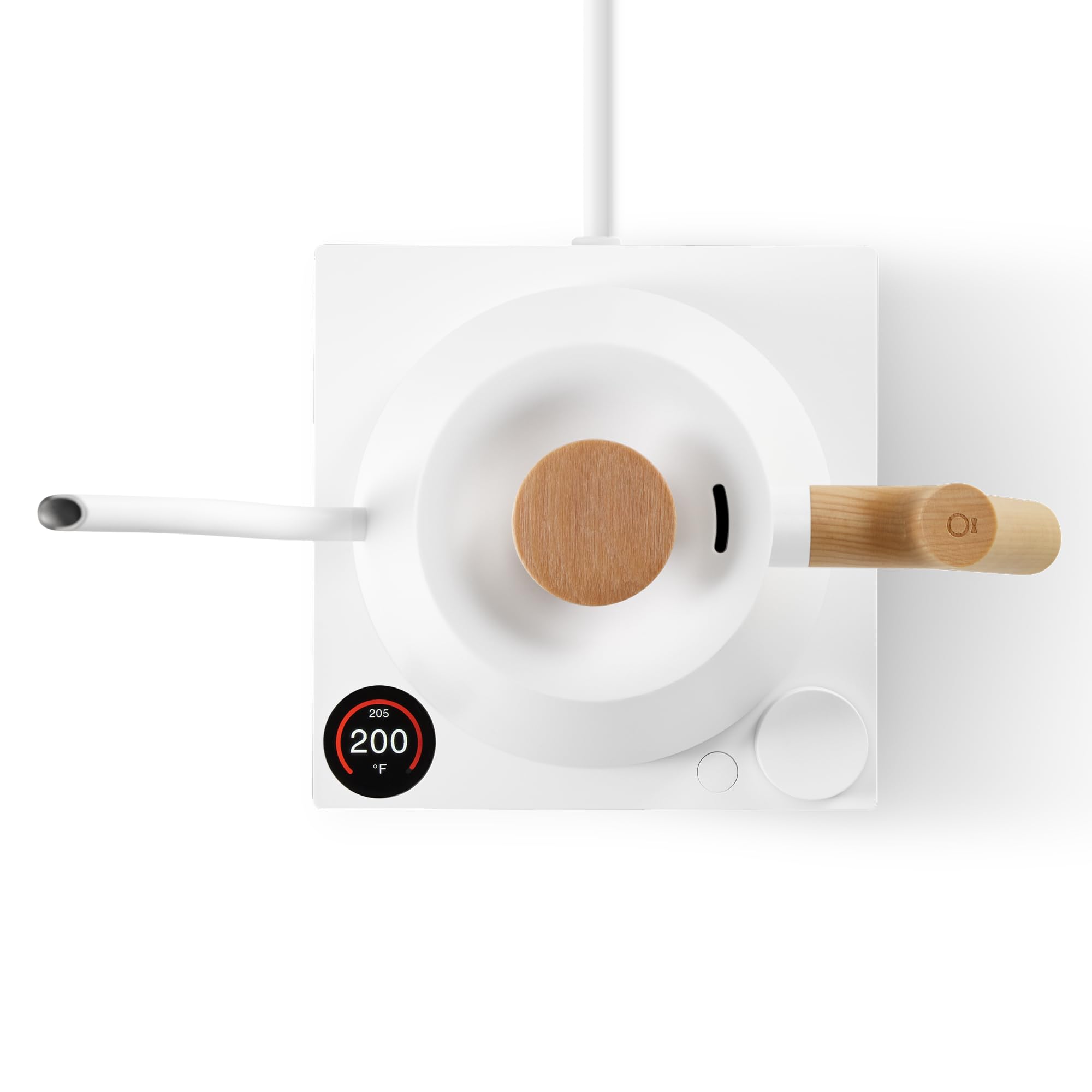 Fellow Stagg EKG Pro digital display guiding temperature and timing for accurate brews