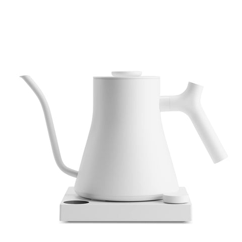 Fellow Stagg EKG Pro kettle in matte white ideal for smooth pour-over control