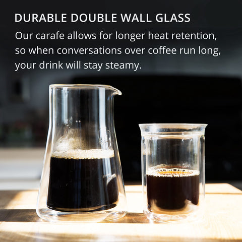 Fellow Stagg handblown borosilicate decanter showcases durability and craftsmanship