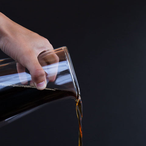 Fellow Stagg heat-retaining glass carafe designed to keep coffee warmer longer