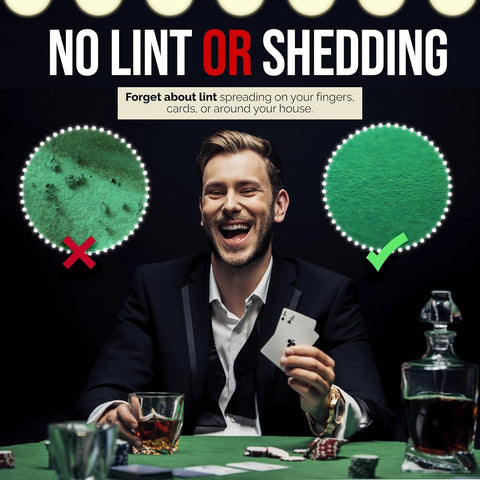 Feltectors round table cover anti-slip keeps chips in place.