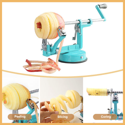 Femedo Apple Peeler Stainless Steel Blades resist rust for lasting performance.