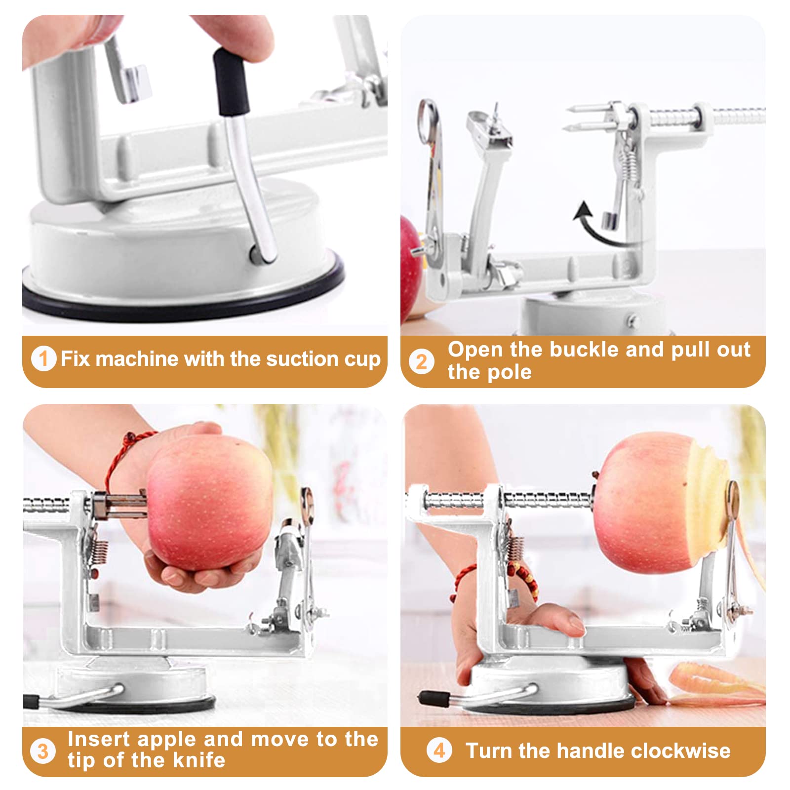 Femedo compact kitchen tool ideal for apples, pears, and potatoes