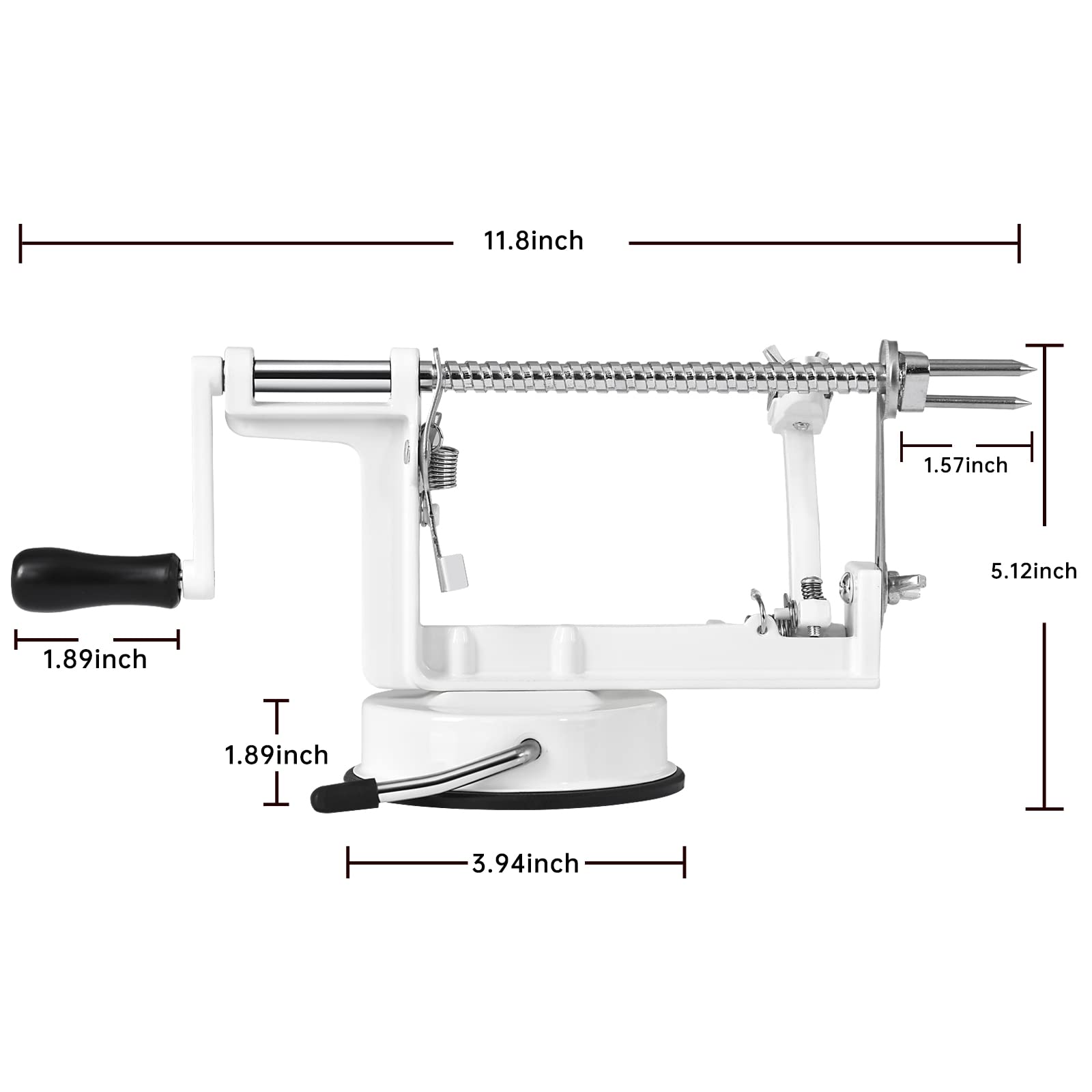 Femedo with stainless steel blades for precise peeling and coring