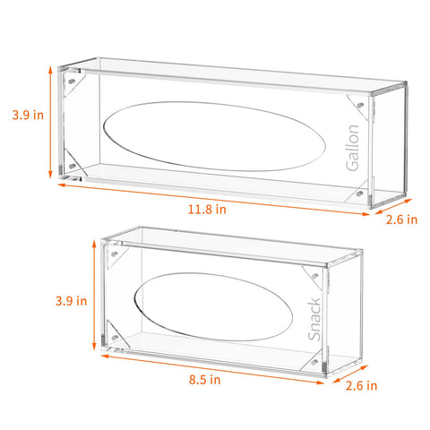 FEMELI clear acrylic material displays bags at a glance