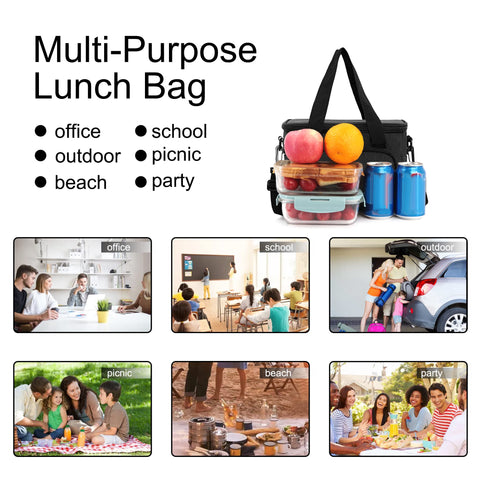 Femuar lunch bag at picnic or beach shows versatile outdoor use