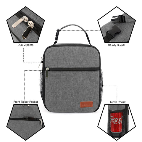 Carrying handle and compact size suit work, travel, and picnics.