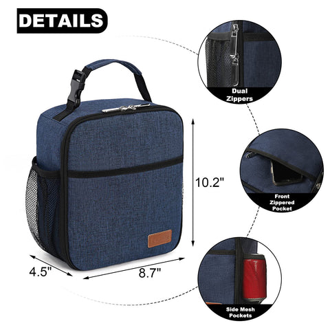 Femuar lunch box with detachable handle enables easy carrying on the go.