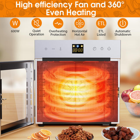 Fendia dehydrator with digital controls and clear door for easy monitoring.