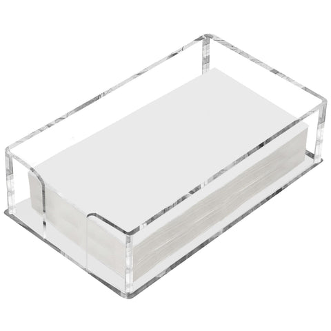 Fengzhe acrylic guest towel holder with crystal-clear finish enhances bathroom or dining spaces.