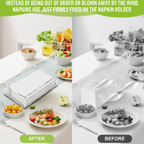 Fengzhe acrylic napkin storage for kitchen keeps towels organized and accessible.