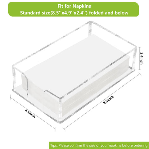 Fengzhe acrylic napkin tray crystal look adds modern flair to events and kitchens.