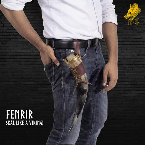 FENRIR Viking horn gift set, ready for gifting and adventuring.