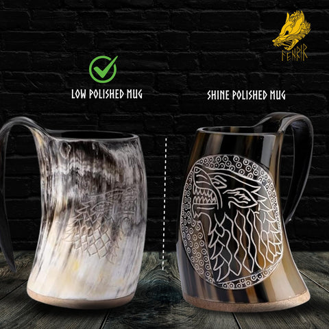 16 oz capacity supports generous pours of beer or mead