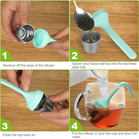 Fenshine infuser fits cups and teapots for versatile brewing.
