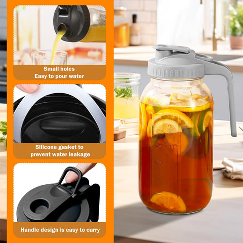 FEODSEW leak-proof silicone seal helps preserve flavor and prevent refrigerator odors.