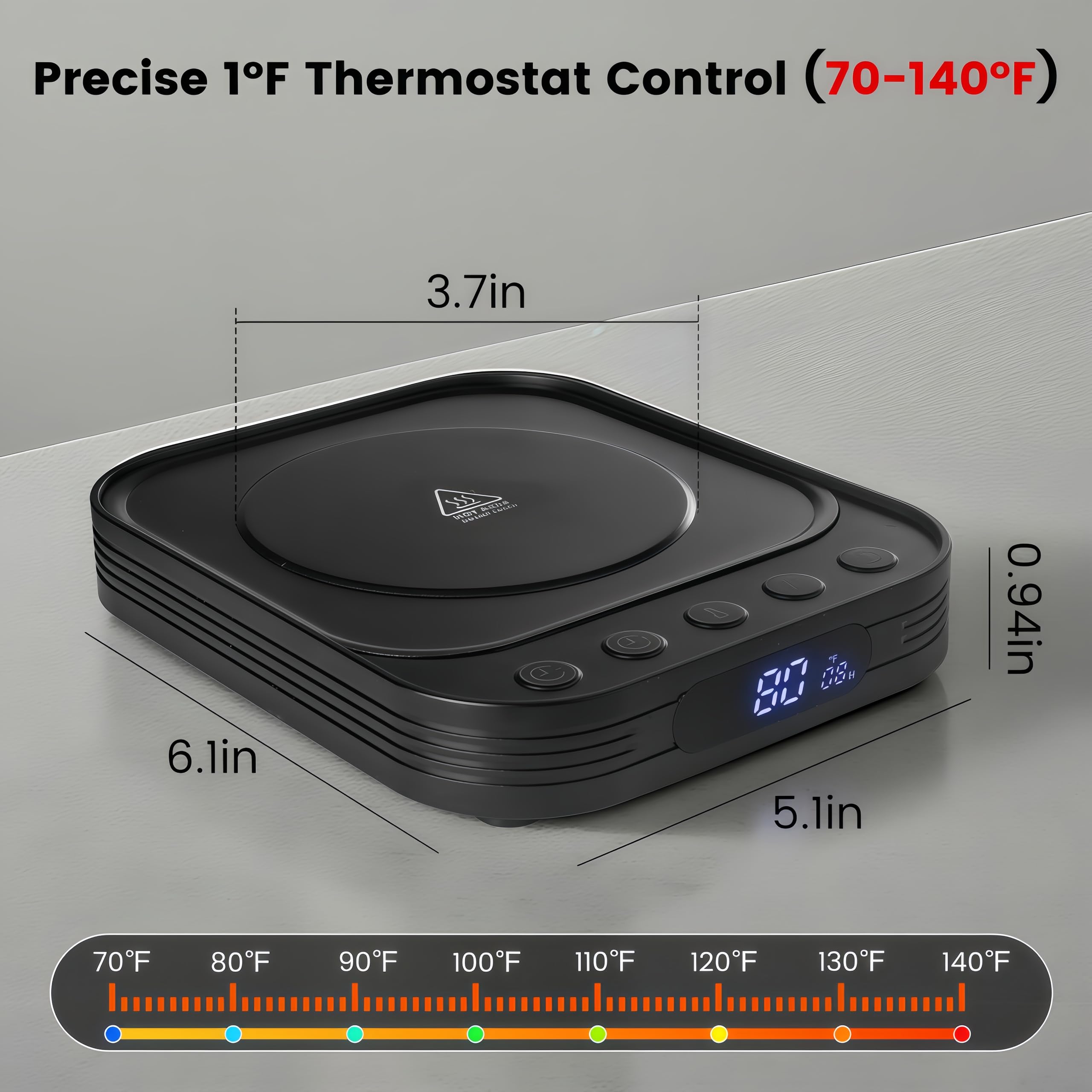 FEIOOD warmer mat aluminum heating panel delivering even heat distribution.