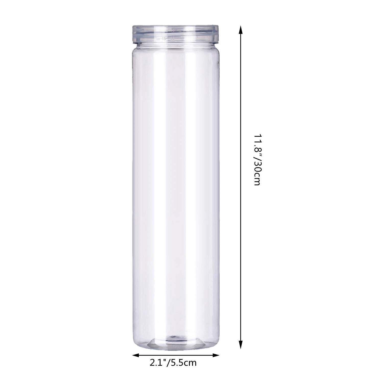 FEOOWV clear jar set with lid close-up demonstrates snug-fit lids for clutter-free shelves.