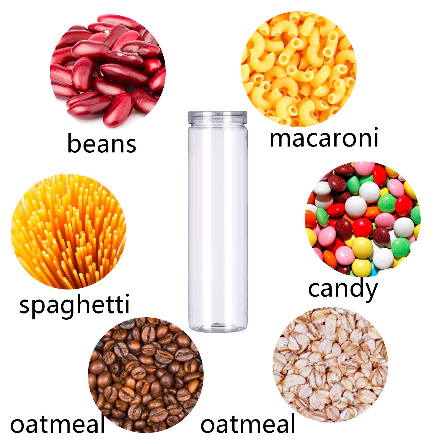 FEOOWV spaghetti storage jar shows easy access to pasta on demand.