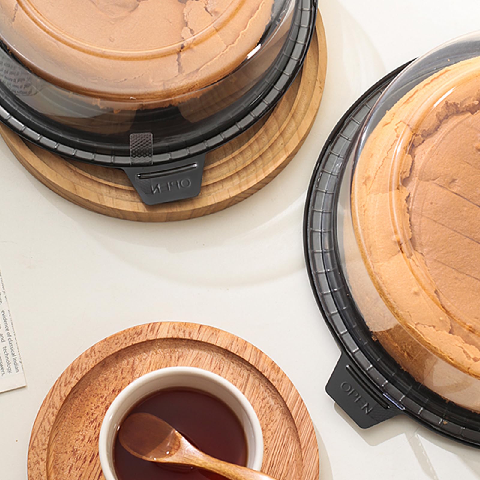 FEOOWV clear cake board included to stabilize display at events