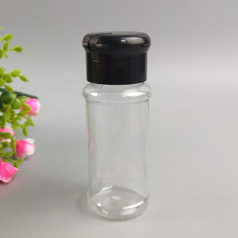 FEOOWV barbecue spice containers in black 75 ml ready for grilling prep.