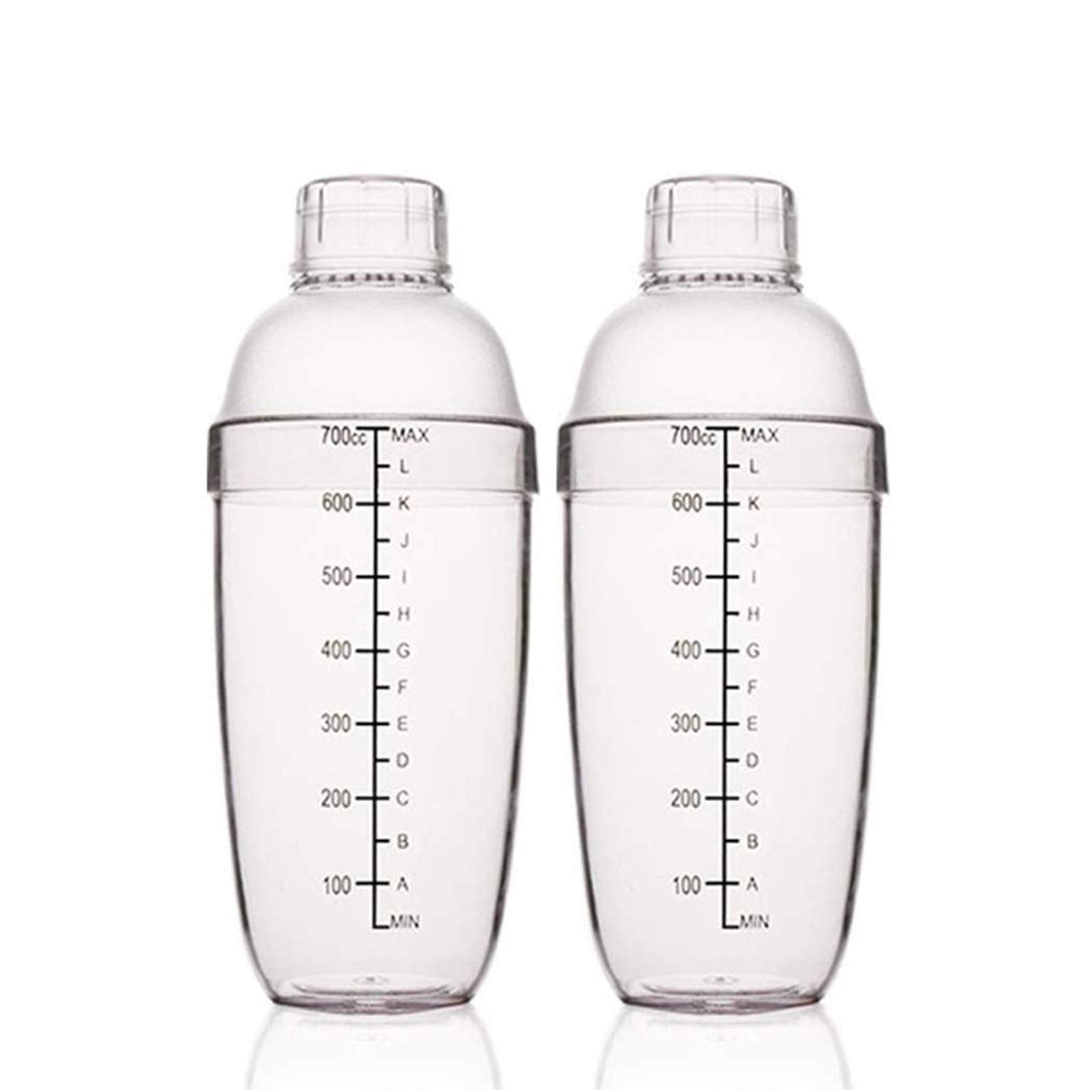 FEOWV 24oz cocktail shaker with built-in scales for precise mixing.