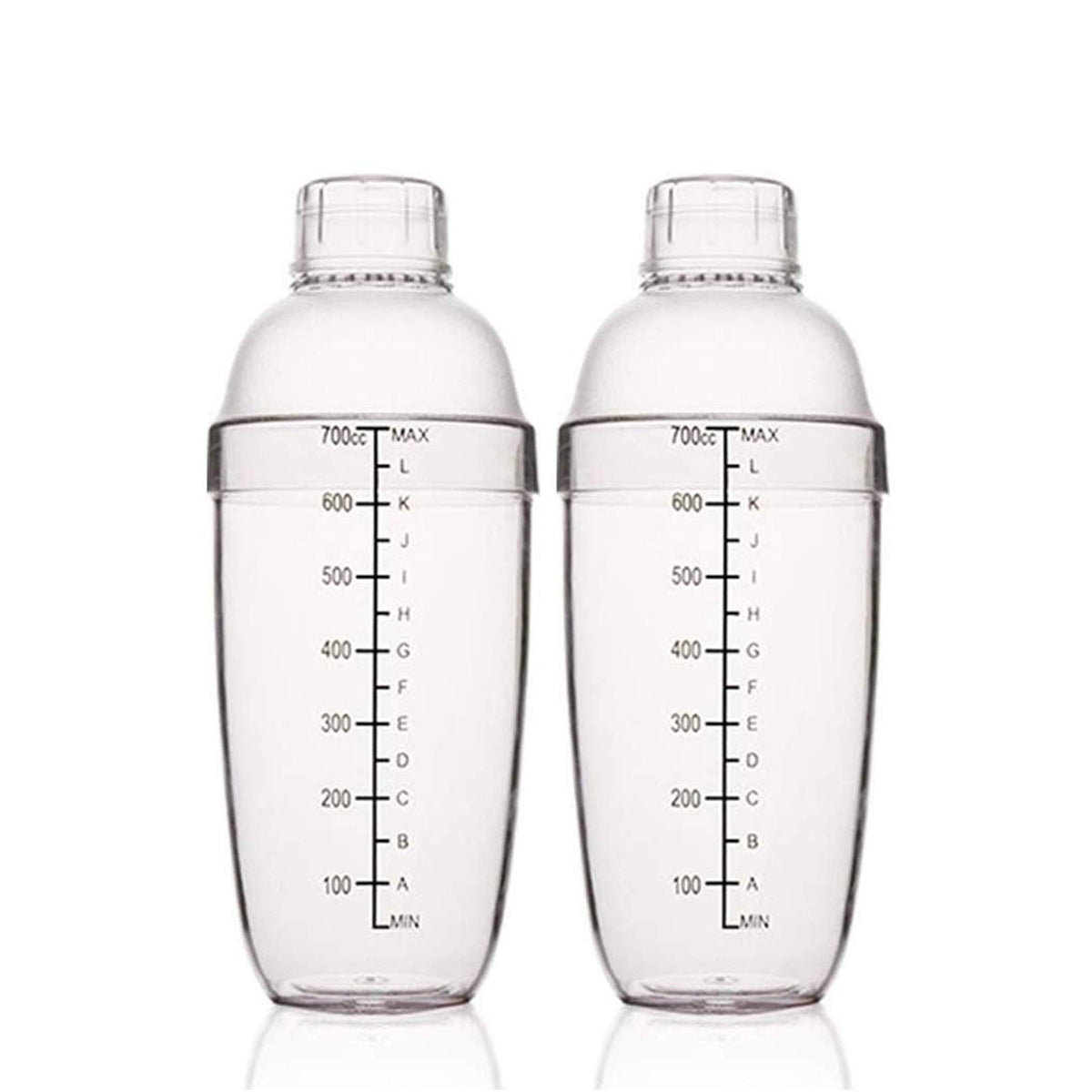 FEOWV 24oz cocktail shaker with built-in scales for precise mixing.