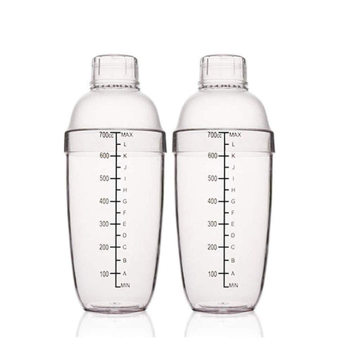 FEOWV 24oz cocktail shaker with built-in scales for precise mixing.