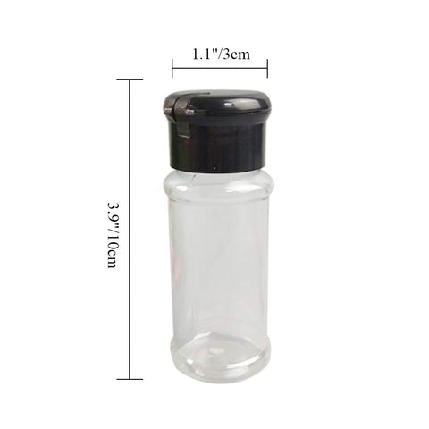 FEOOWV spice bottles with clear body and flip cap for quick, mess-free refills.