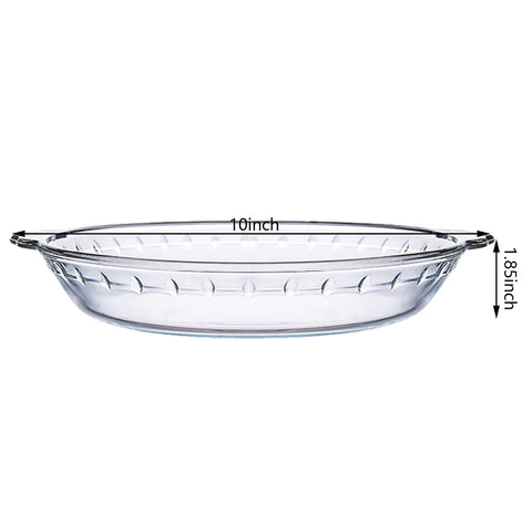 FEOOWV glass baking dish in clear finish for oven-to-table use