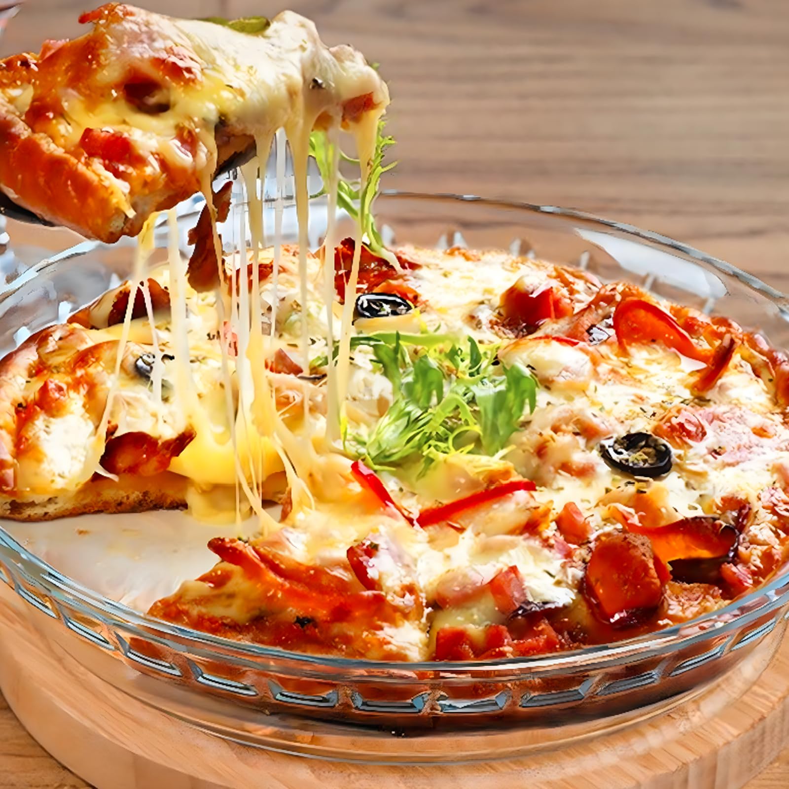 FEOOWV pie pan demonstrates freezer-to-oven versatility