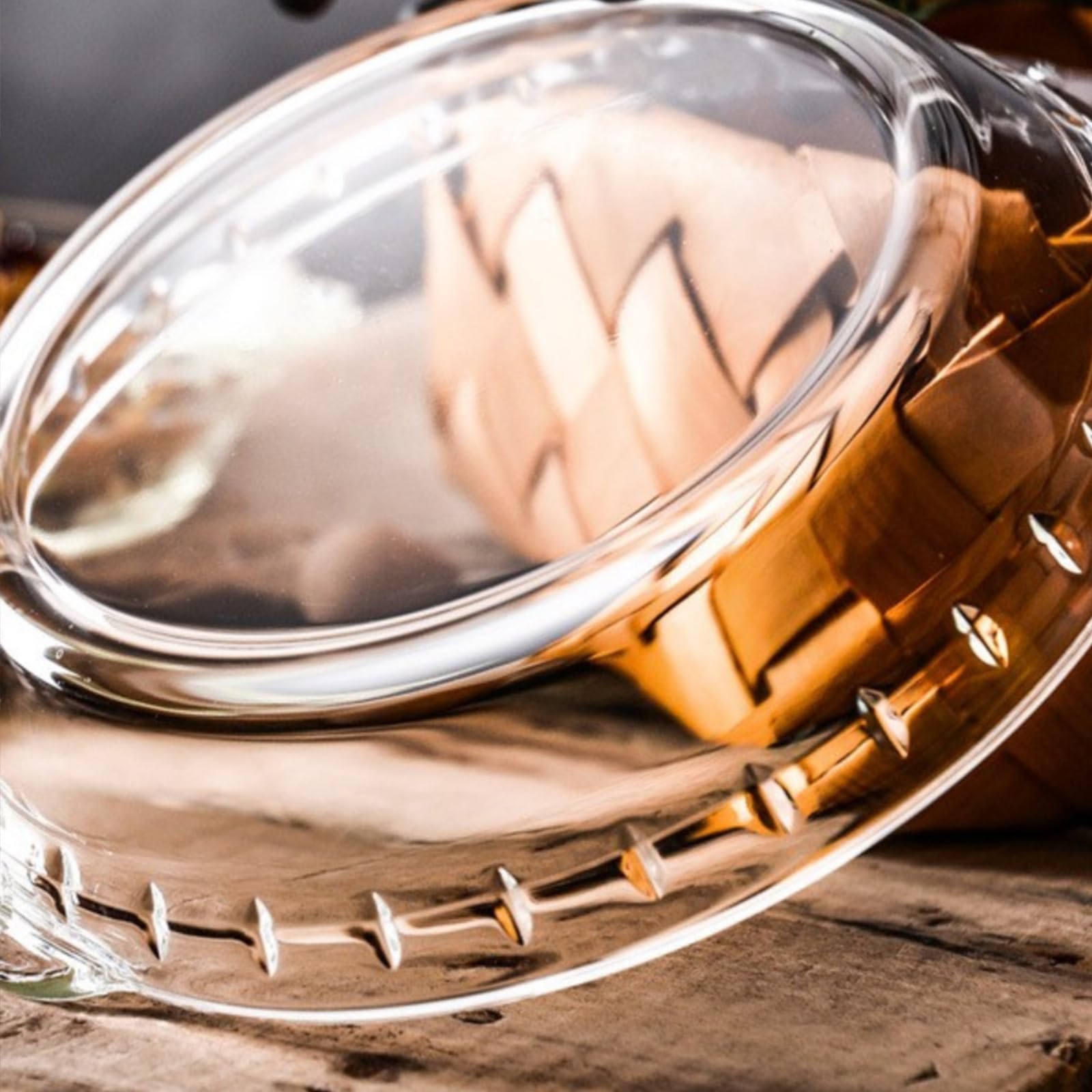 FEOOWV clear glass pan easy to clean and resists staining
