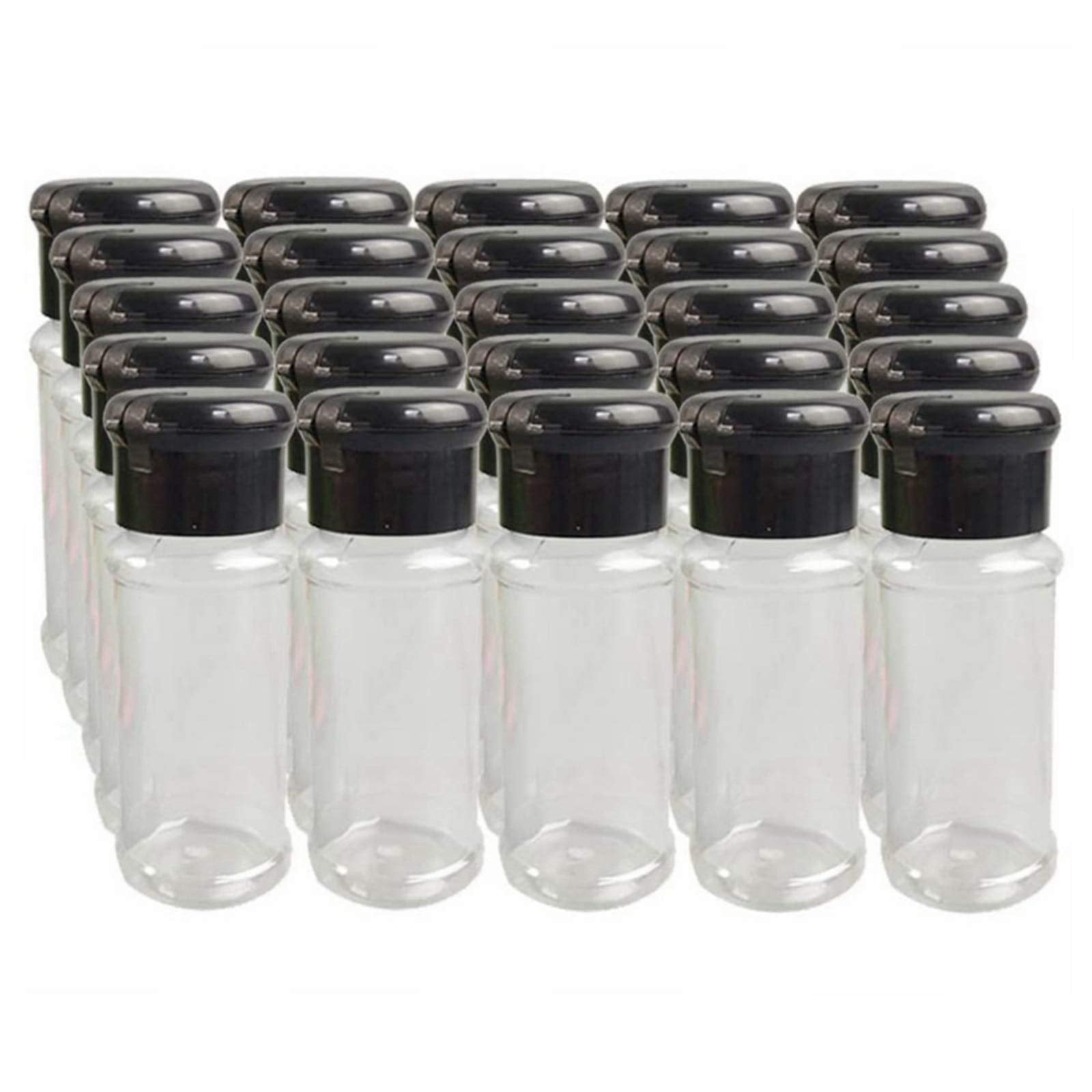 FEOOWV spice bottles show clear body and 75 ml capacity for easy viewing.