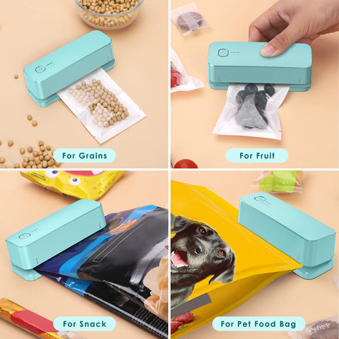 FEPPO sealing a chip bag to preserve freshness.